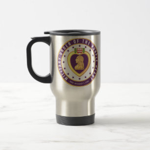 Allin Grey Customizable "PURPLE HEART" Travel Mug