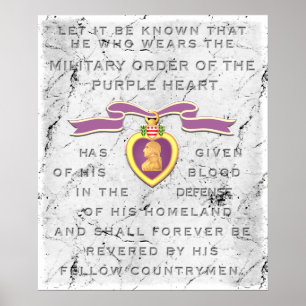 Allin Grey White Stone "PURPLE HEART" Poster