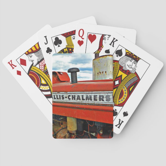 Allis Chalmers tractor Playing Cards (Back)