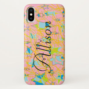 Allison from Orphan Black, abstract w/stars,callig Case-Mate iPhone Case