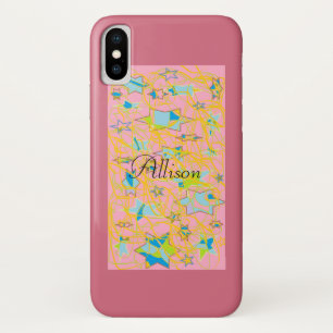 Allison from Orphan Black,retro star abstract Case-Mate iPhone Case