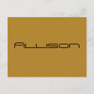 Allison geometric letters from Orphan Black Postcard
