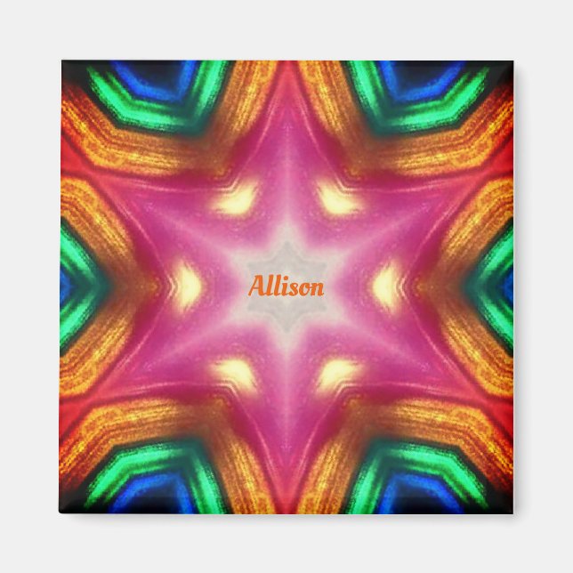 ALLISON ~ Gleaming Abstract ~ Personalized ~ Magnet (Front)