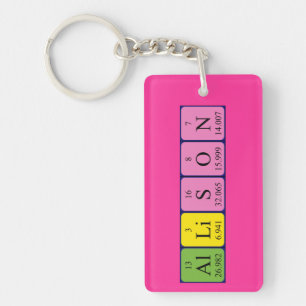 Allison periodic table name keyring