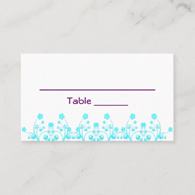 Allison Rachel Bat Mitzvah Table Card (Front)
