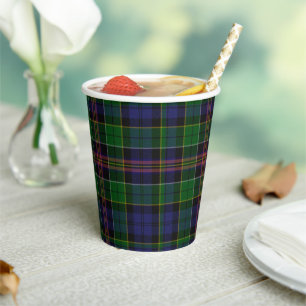 Allison Tartan Plaid Paper Cups
