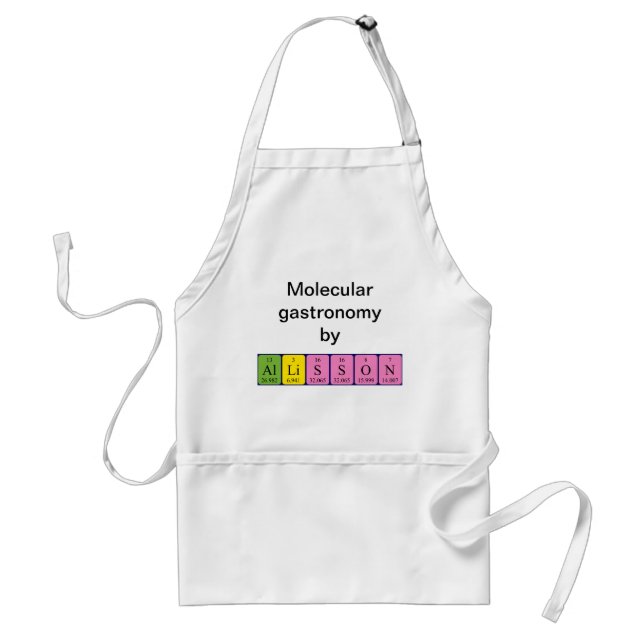 Allisson periodic table name apron (Front)