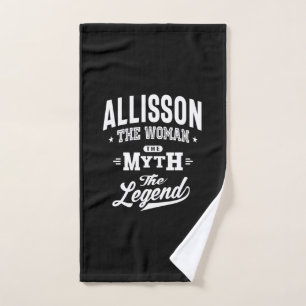 Allisson Personalized Name Birthday Gift Hand Towel
