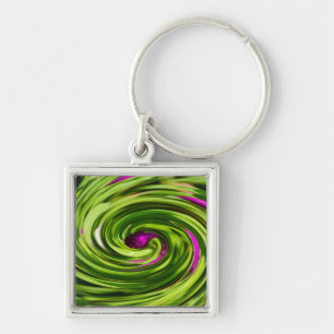 Allium Abstract Keychain