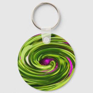 Allium Abstract Keychain