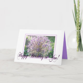 ALLIUM - HAPPY BIRTHDAY CARD
