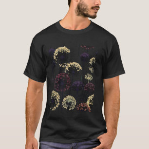 Allium In Bloom Flower Background Retro Abstract C T-Shirt