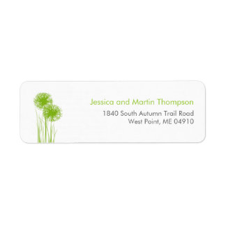 Allium in Grass Personalized Return Address Labels