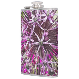 Allium & Summer Flowers Hip Flask