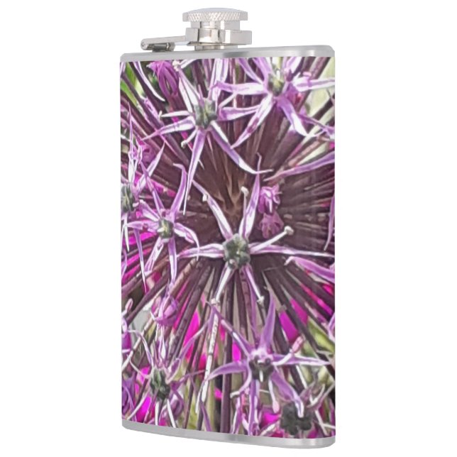 Allium & Summer Flowers  Hip Flask (Left)