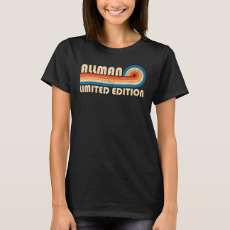 ALLMAN Surname Retro Vintage 80s 90s Birthday Reun T-Shirt