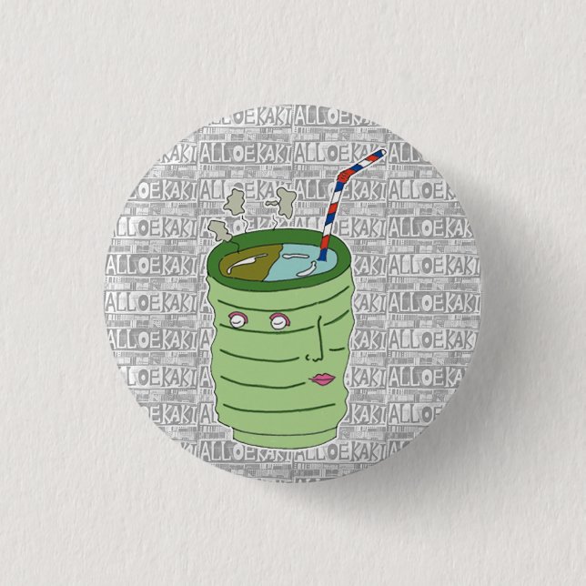 ALLOEKAKI can badge 1 Inch Round Button (Front)