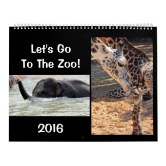 Allons Au Zoo ! Calendrier des animaux amusants