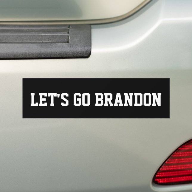 ALLONS BRANDON BUMPER STICKER (En voiture)