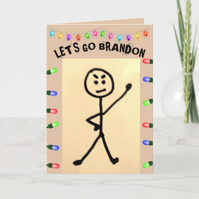 ALLONS BRANDON - Cartes de Noël drôles (Devant)