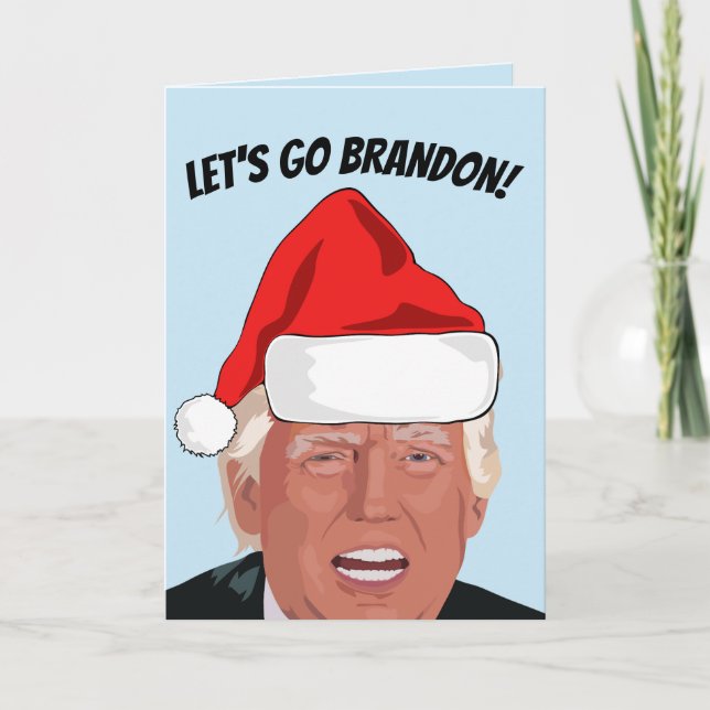 ALLONS BRANDON ! CARTES TRUMP NOËL (Devant)