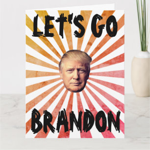 ALLONS BRANDON GRANDE CARTE D'ANNIVERSAIRE