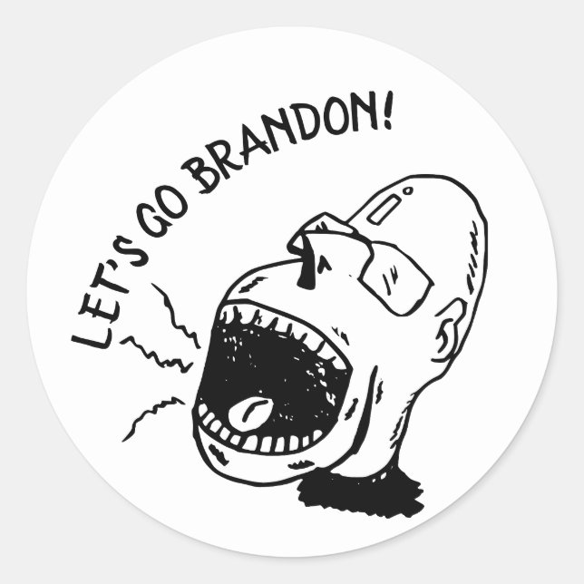 ALLONS BRANDON ! STICKERS FUNNY (Devant)