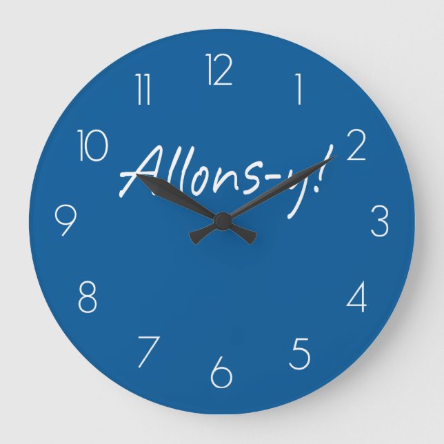 Allons-y Large Clock (Front)