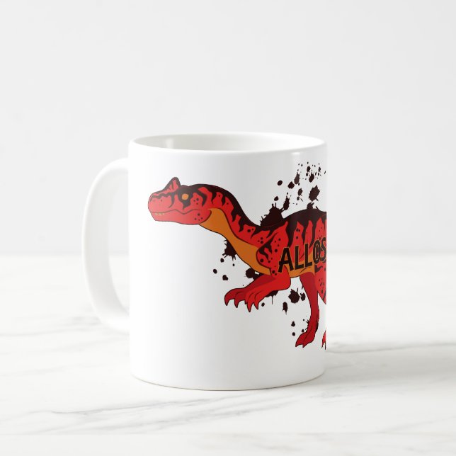 Allosaurus Coffee Mug (Front Left)