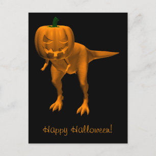 Allosaurus halloweenis postcard