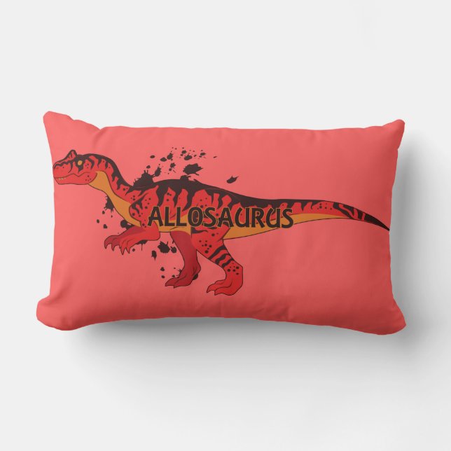 Allosaurus Lumbar Pillow (Front)