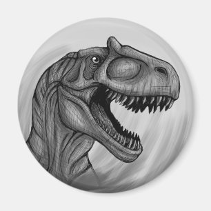 Allosaurus Sketch Magnet
