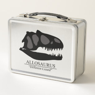 Allosaurus Skull Metal Lunch Box