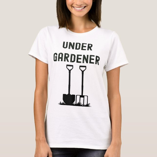 Allotment Gardener Head Under Gardener Gardening T-Shirt (Front)