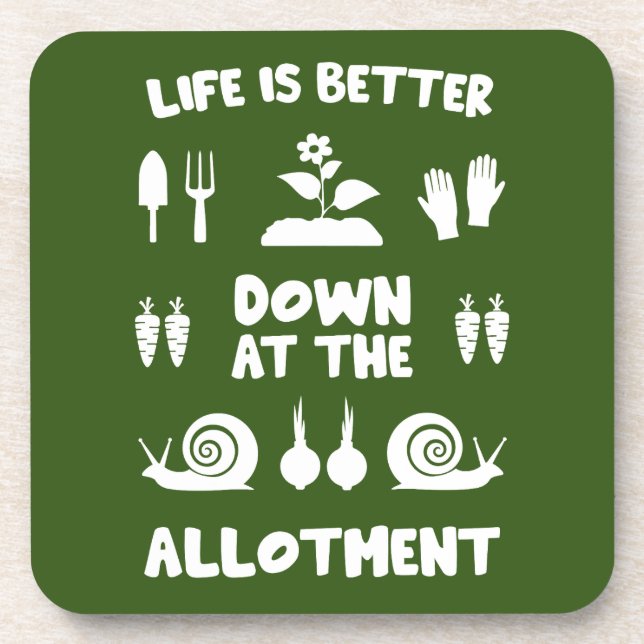 Allotment Gardening Coaster