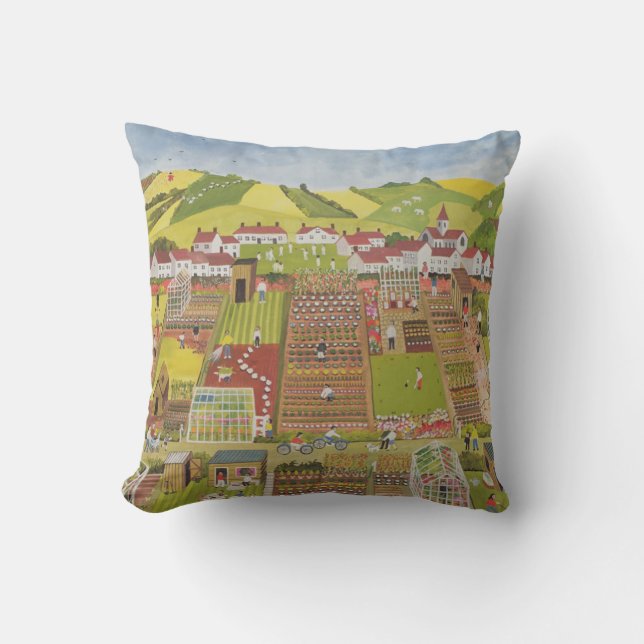 Allotments 2 throw pillow (Front)