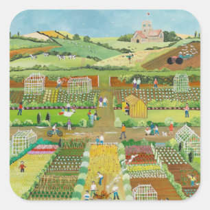 Allotments Square Sticker