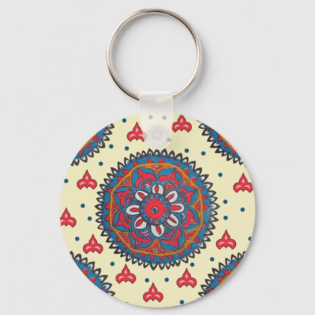 allover design keychain (Front)