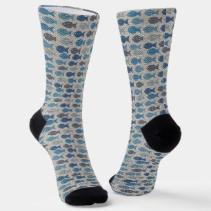 Allover Fish Socks