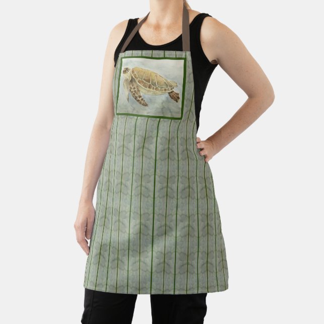 Allover Print Apron Sea Turtle #1 (Insitu)