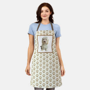 Allover Print Apron White Havanese