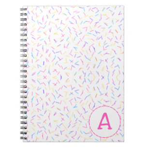 Allover Sautiner rose Carnet multiple initial