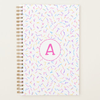 Allover Sautiner rose Multi Initial Planner