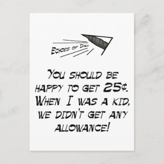Allowance Postcard