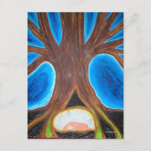 allowing time for grief affirmation postcard