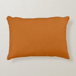 Alloy orange (solid colour) accent pillow