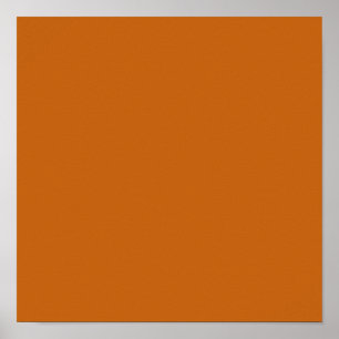 Alloy orange (solid colour) poster