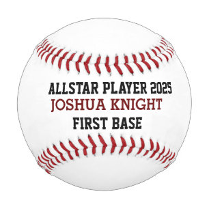 ALLSTAR Baseball Personalized Baseball Game Ball