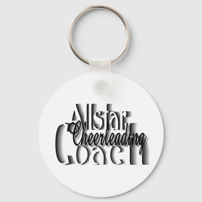 allstar cheerleading coach keychain (Front)