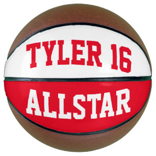 Allstar Red and White Basketball